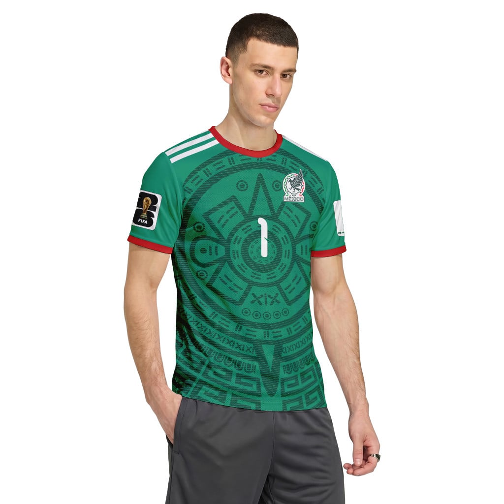 Guillermo Ochoa 1 AOP T-Shirt 2026 World Cup Mexico Home Guillermo Ochoa 1 AOP T-Shirt 2026 World Cup Mexico Home