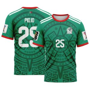 Piojo 25  AOP T-Shirt 2026 World Cup Mexico Home