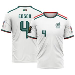 Edson ?lvarez 4 AOP T-Shirt 2026 World Cup Mexico Away