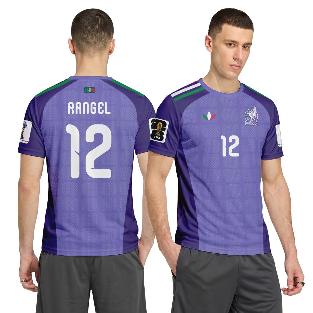 Rangel 12 AOP T-Shirt 2026 World Cup Mexico Away Goalkeeper Rangel 12 AOP T-Shirt 2026 World Cup Mexico Away Goalkeeper