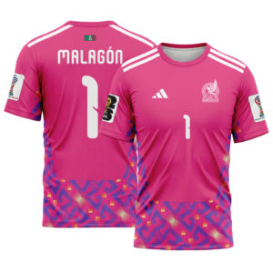 Malag?n 1 AOP T-Shirt 2026 World Cup Mexico Home Goalkeeper