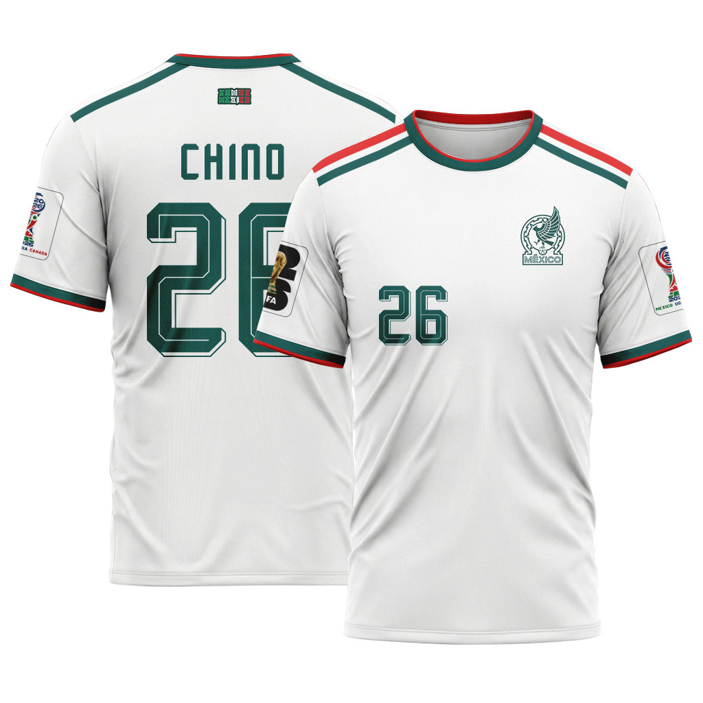 Chino 26 AOP T-Shirt 2026 World Cup Mexico Away Chino 26 AOP T-Shirt 2026 World Cup Mexico Away