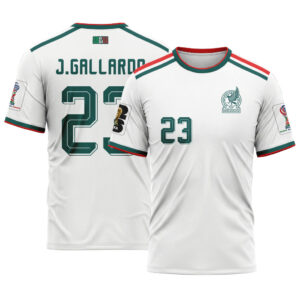 Jes?s Gallardo 23 AOP T-Shirt 2026 World Cup Mexico Away