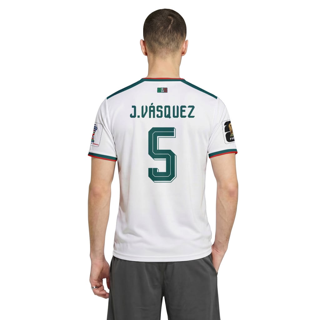 Johan V?squez 5 AOP T-Shirt 2026 World Cup Mexico Away Johan V?squez 5 AOP T-Shirt 2026 World Cup Mexico Away