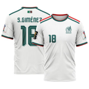 Santiago Gim?nez 18 AOP T-Shirt 2026 World Cup Mexico Away