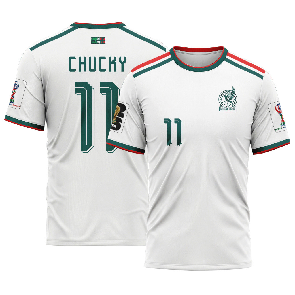 Chucky 11 AOP T-Shirt 2026 World Cup Mexico Away Chucky 11 AOP T-Shirt 2026 World Cup Mexico Away