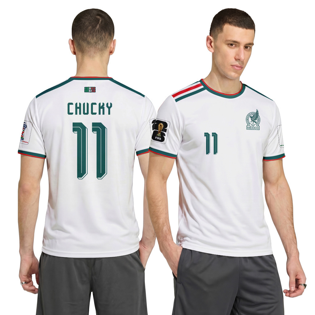 Chucky 11 AOP T-Shirt 2026 World Cup Mexico Away Chucky 11 AOP T-Shirt 2026 World Cup Mexico Away