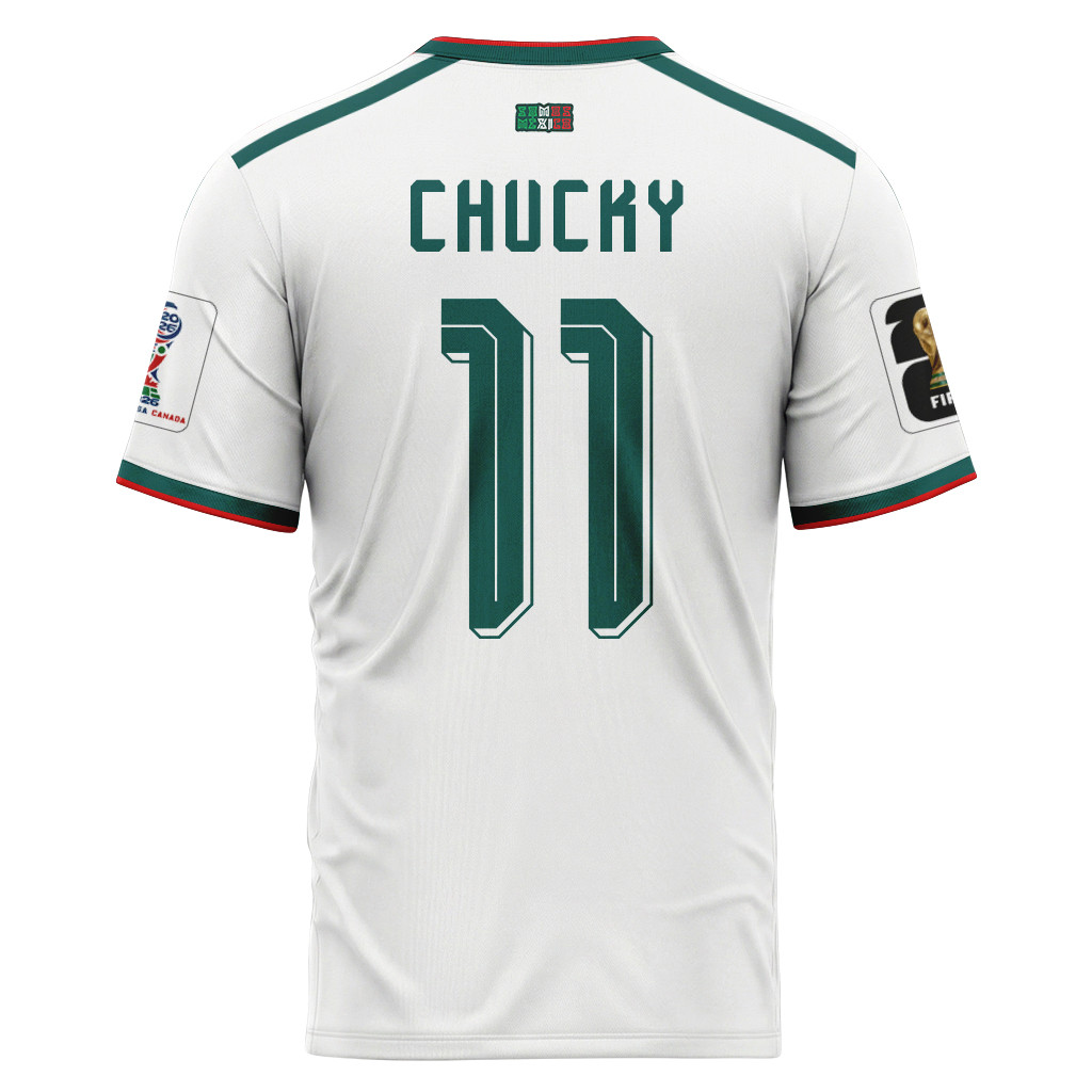 Chucky 11 AOP T-Shirt 2026 World Cup Mexico Away Chucky 11 AOP T-Shirt 2026 World Cup Mexico Away