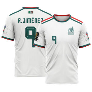 Ra?l Jim?nez 9 AOP T-Shirt 2026 World Cup Mexico Away