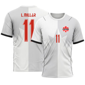 L. Millar 11  AOP T-Shirt 2026 World Cup Canada Third