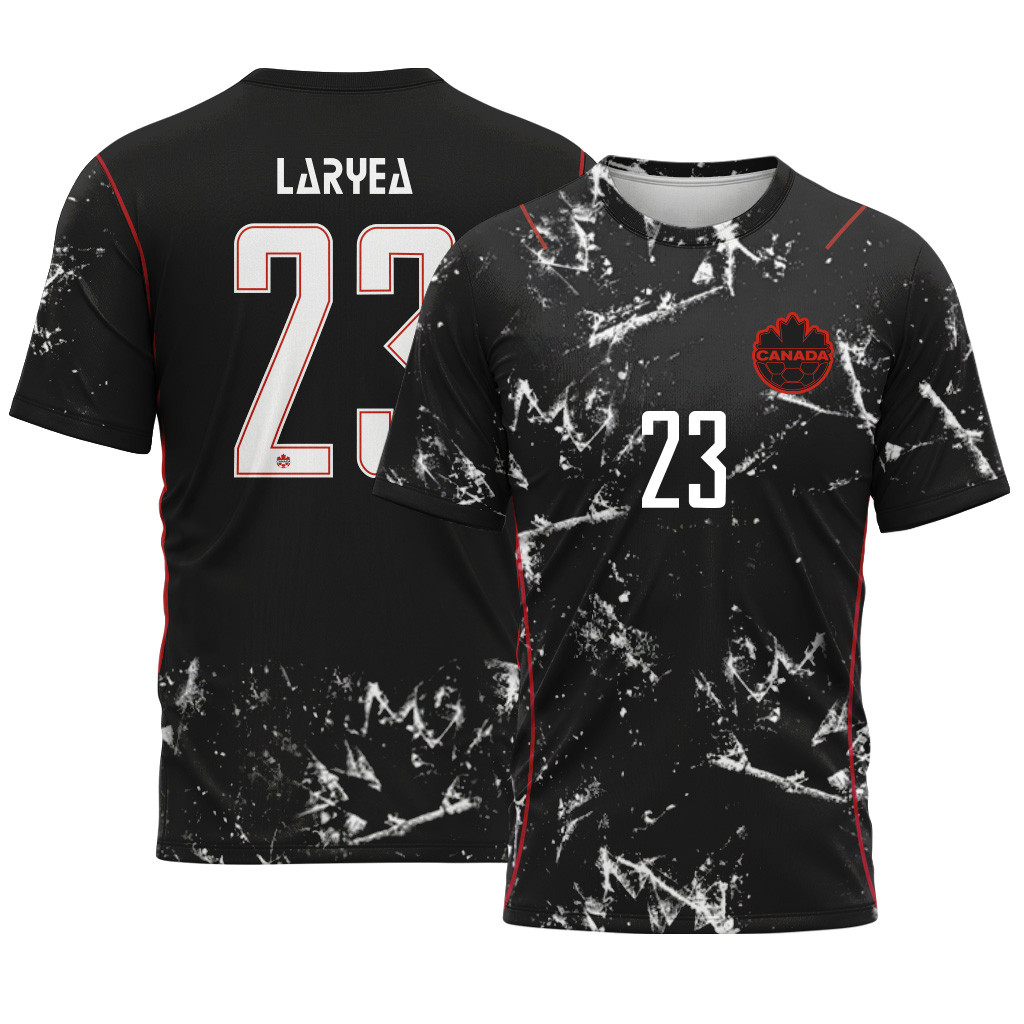 Laryea 23 2026 World Cup Canada Away AOP T-Shirt Laryea 23 2026 World Cup Canada Away AOP T-Shirt