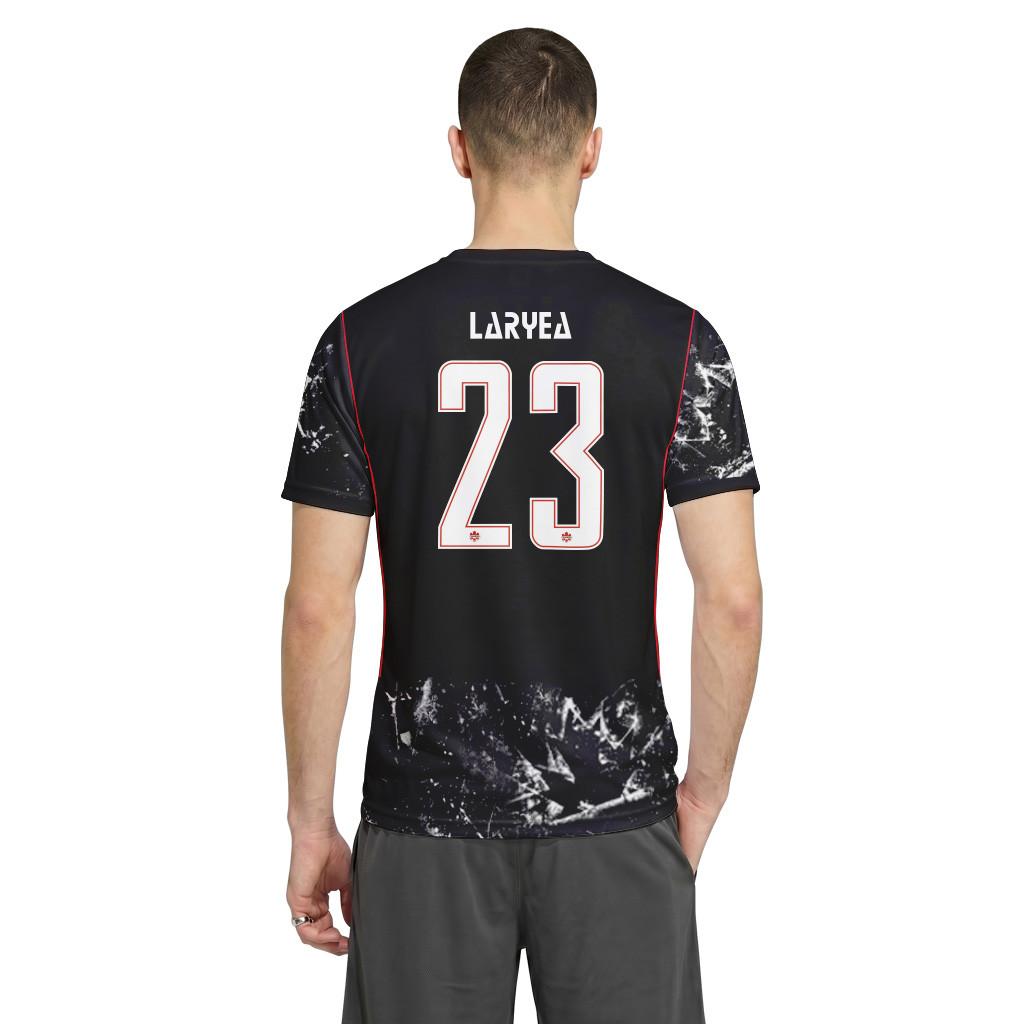 Laryea 23 2026 World Cup Canada Away AOP T-Shirt Laryea 23 2026 World Cup Canada Away AOP T-Shirt