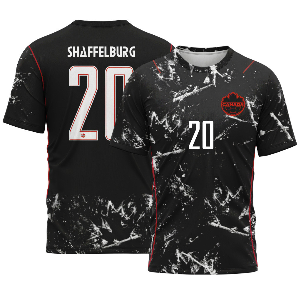 Shaffelburg 20 2026 World Cup Canada Away AOP T-Shirt Shaffelburg 20 2026 World Cup Canada Away AOP T-Shirt