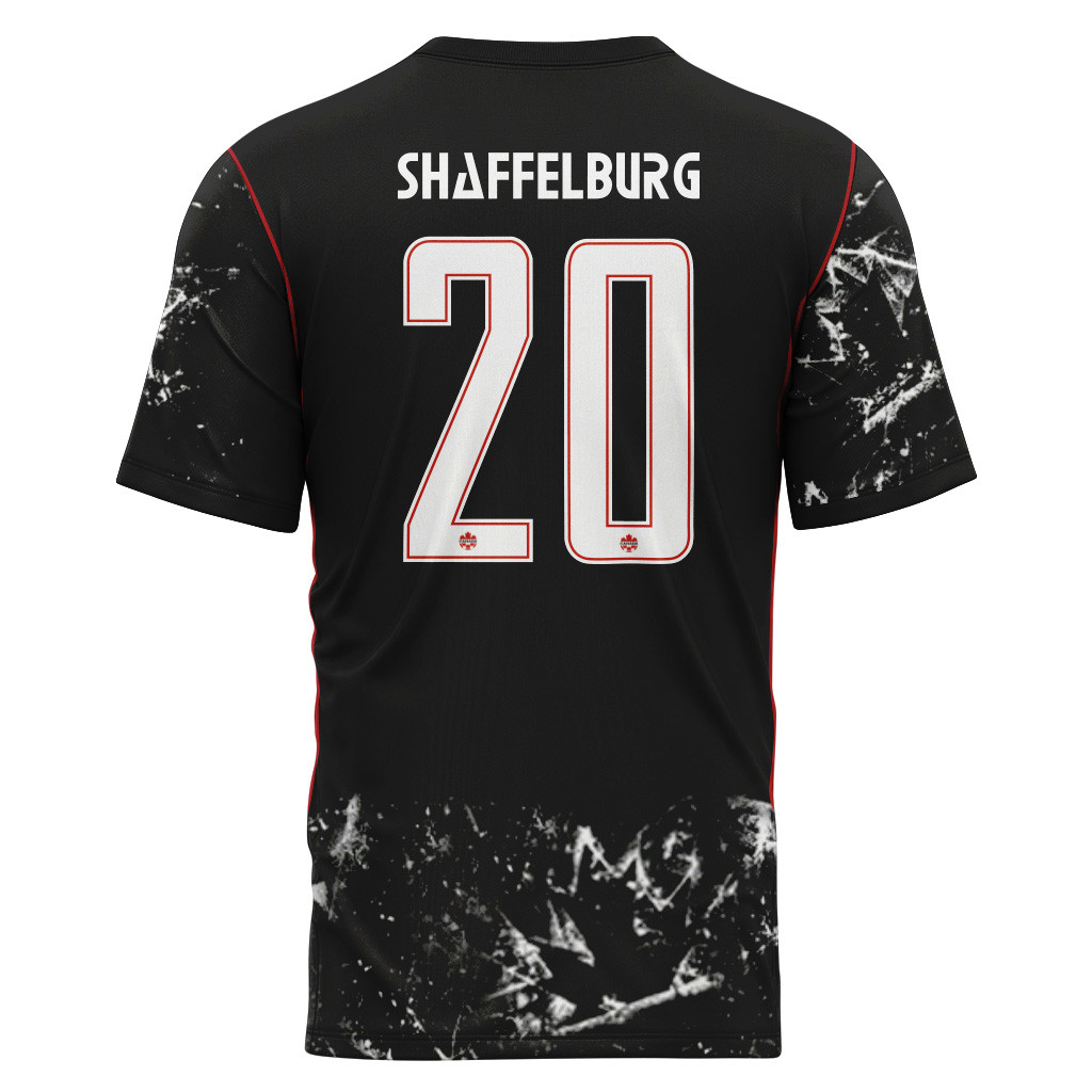 Shaffelburg 20 2026 World Cup Canada Away AOP T-Shirt Shaffelburg 20 2026 World Cup Canada Away AOP T-Shirt