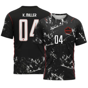 K. Miller 4 2026 World Cup Canada Away AOP T-Shirt