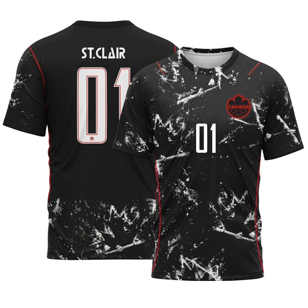 St. Clair 1 2026 World Cup Canada Away AOP T-Shirt St. Clair 1 2026 World Cup Canada Away AOP T-Shirt