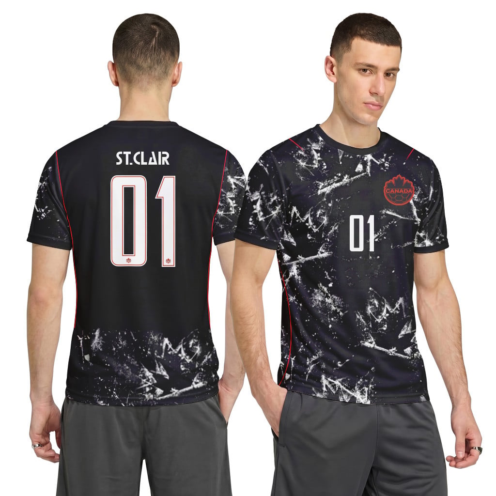 St. Clair 1 2026 World Cup Canada Away AOP T-Shirt St. Clair 1 2026 World Cup Canada Away AOP T-Shirt