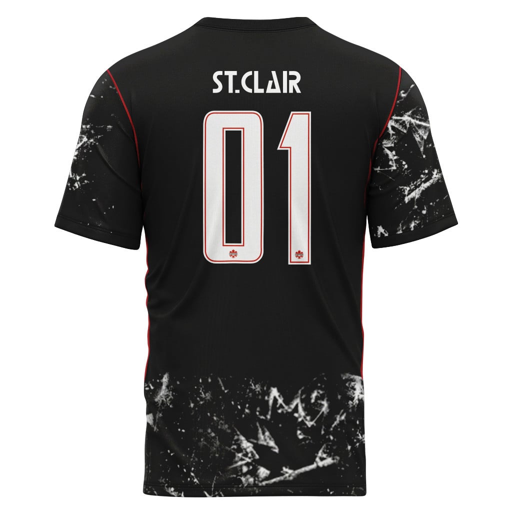 St. Clair 1 2026 World Cup Canada Away AOP T-Shirt St. Clair 1 2026 World Cup Canada Away AOP T-Shirt