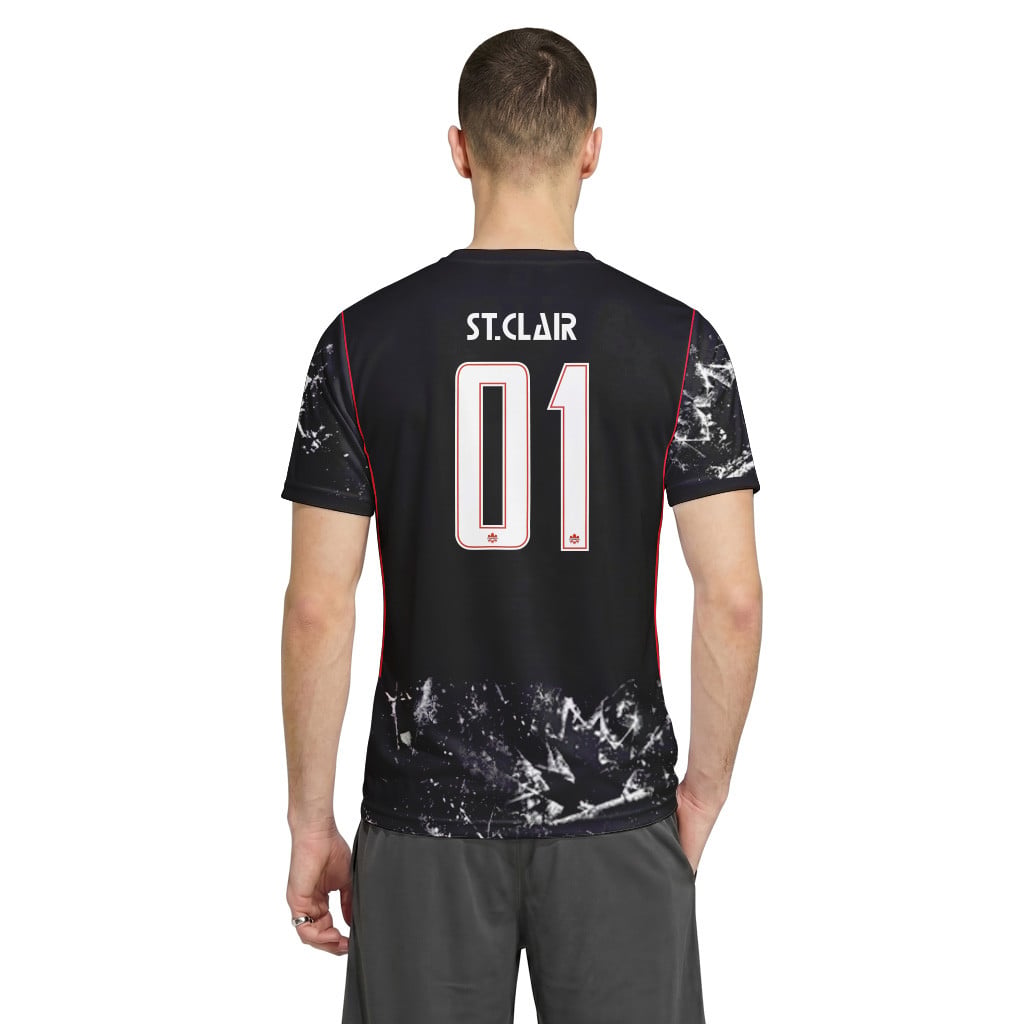 St. Clair 1 2026 World Cup Canada Away AOP T-Shirt St. Clair 1 2026 World Cup Canada Away AOP T-Shirt