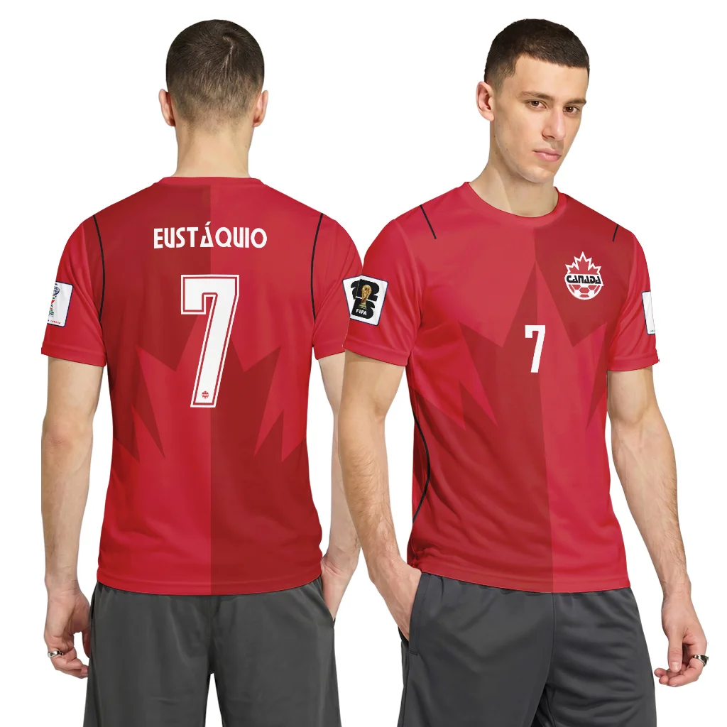 Eust?quio 7 AOP T-Shirt Canada World Cup 2026 Home Eust?quio 7 AOP T-Shirt Canada World Cup 2026 Home