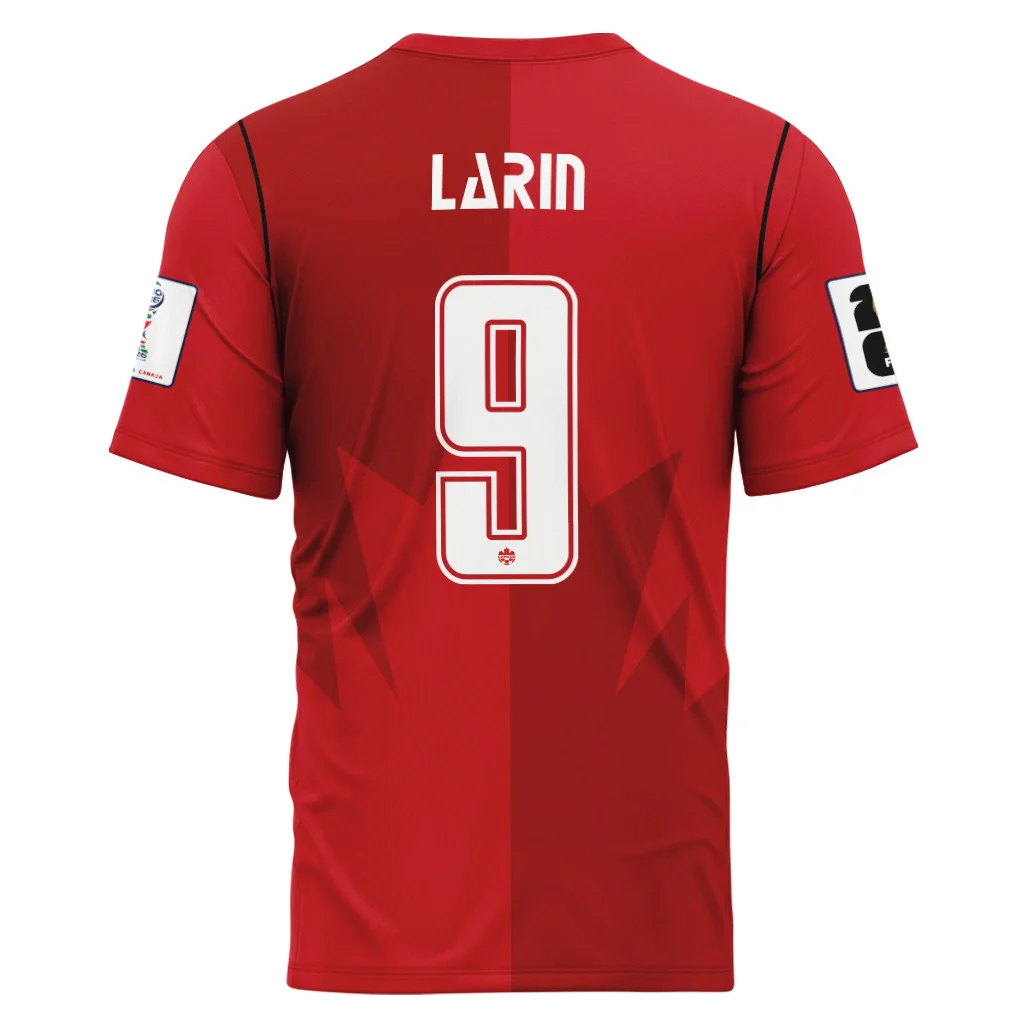 Larin 9 AOP T-Shirt Canada World Cup 2026 Home Larin 9 AOP T-Shirt Canada World Cup 2026 Home