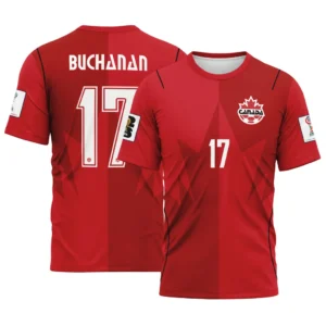 Buchanan 17 AOP T-Shirt Canada World Cup 2026 Home
