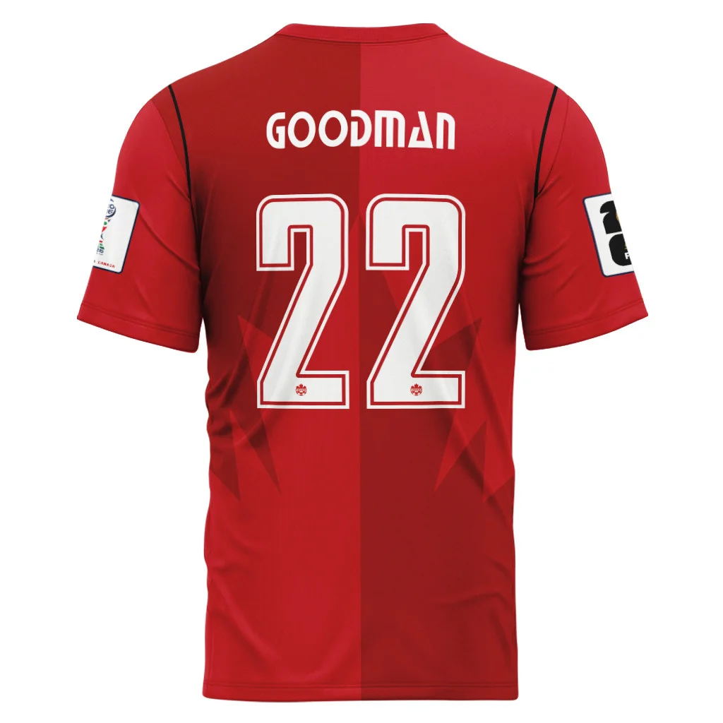 Goodman 22 AOP T-Shirt Canada World Cup 2026 Home Goodman 22 AOP T-Shirt Canada World Cup 2026 Home