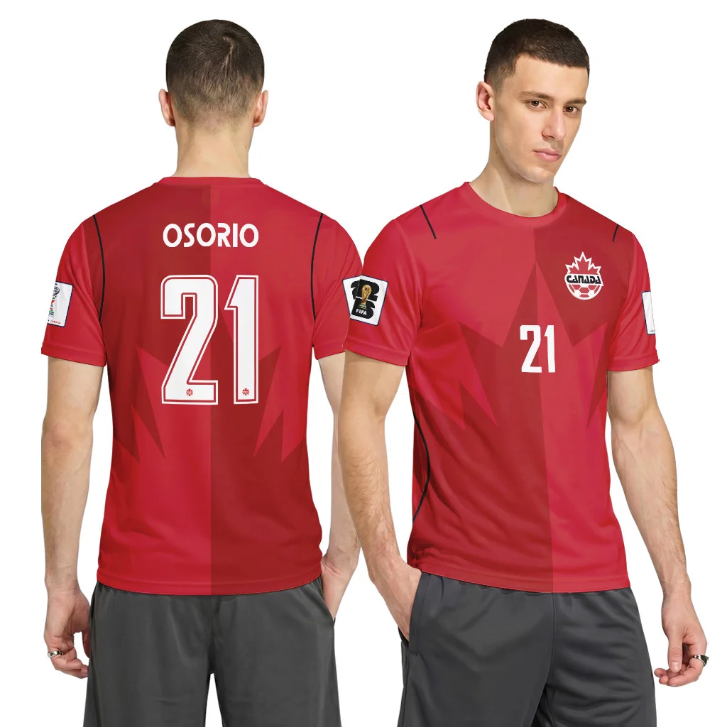 Osorio 21 AOP T-Shirt Canada World Cup 2026 Home Osorio 21 AOP T-Shirt Canada World Cup 2026 Home