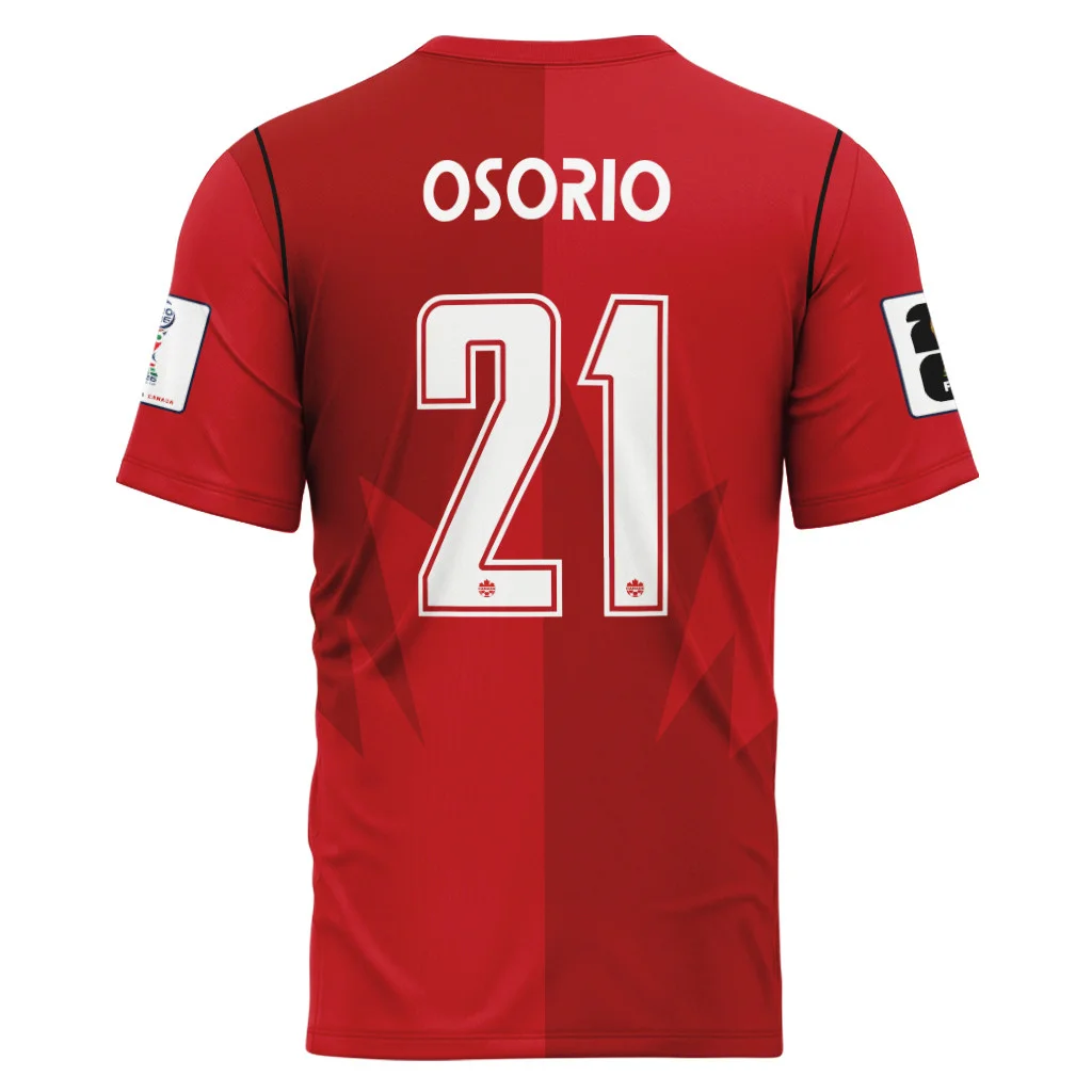 Osorio 21 AOP T-Shirt Canada World Cup 2026 Home Osorio 21 AOP T-Shirt Canada World Cup 2026 Home