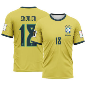 Endrick 18 2026 World Cup Brazil Home AOP T-Shirt