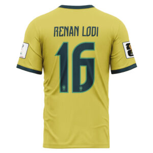 Renan Lodi 16 2026 World Cup Brazil Home AOP T-Shirt 3 1777889209700.jpg