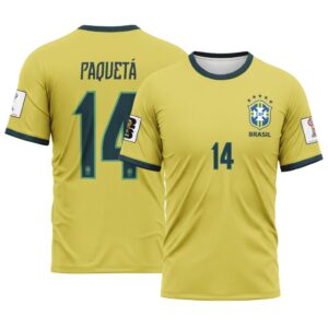 Paquet? 14 2026 World Cup Brazil Home AOP T-Shirt