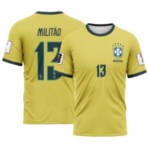 Milit?o 13 2026 World Cup Brazil Home AOP T-Shirt