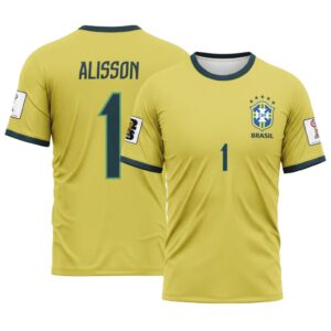 Alisson 1 2026 World Cup Brazil Home AOP T-Shirt