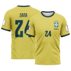 Sara 24 2026 World Cup Brazil Home AOP T-Shirt