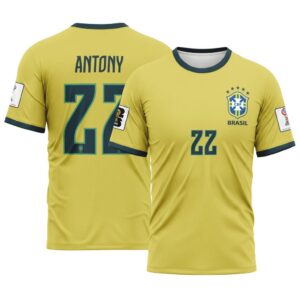 Antony 22 2026 World Cup Brazil Home AOP T-Shirt