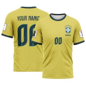 Brazil 2026 World Cup Home Personalized AOP T-Shirt