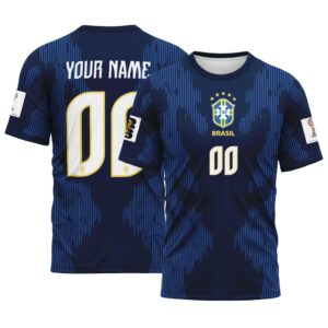 Brazil 2026 World Cup Away Personalized AOP T-Shirt