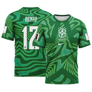 Bento 12 Brazil 2026 World Cup Home Goalkeeper AOP T-Shirt