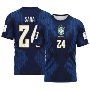 Sara 24  AOP T-Shirt 2026 World Cup Brazil Away