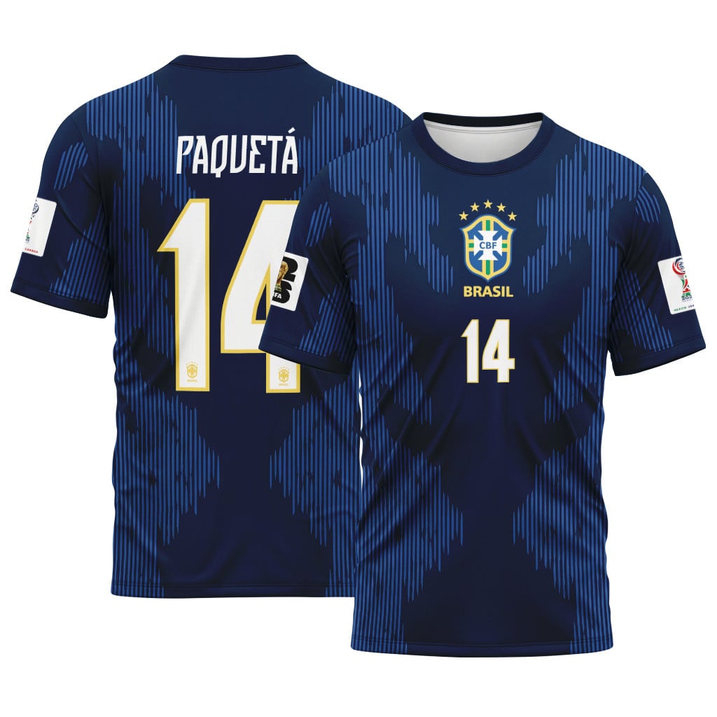 Paquet? 14 AOP T-Shirt 2026 World Cup Brazil Away Paquet? 14 AOP T-Shirt 2026 World Cup Brazil Away