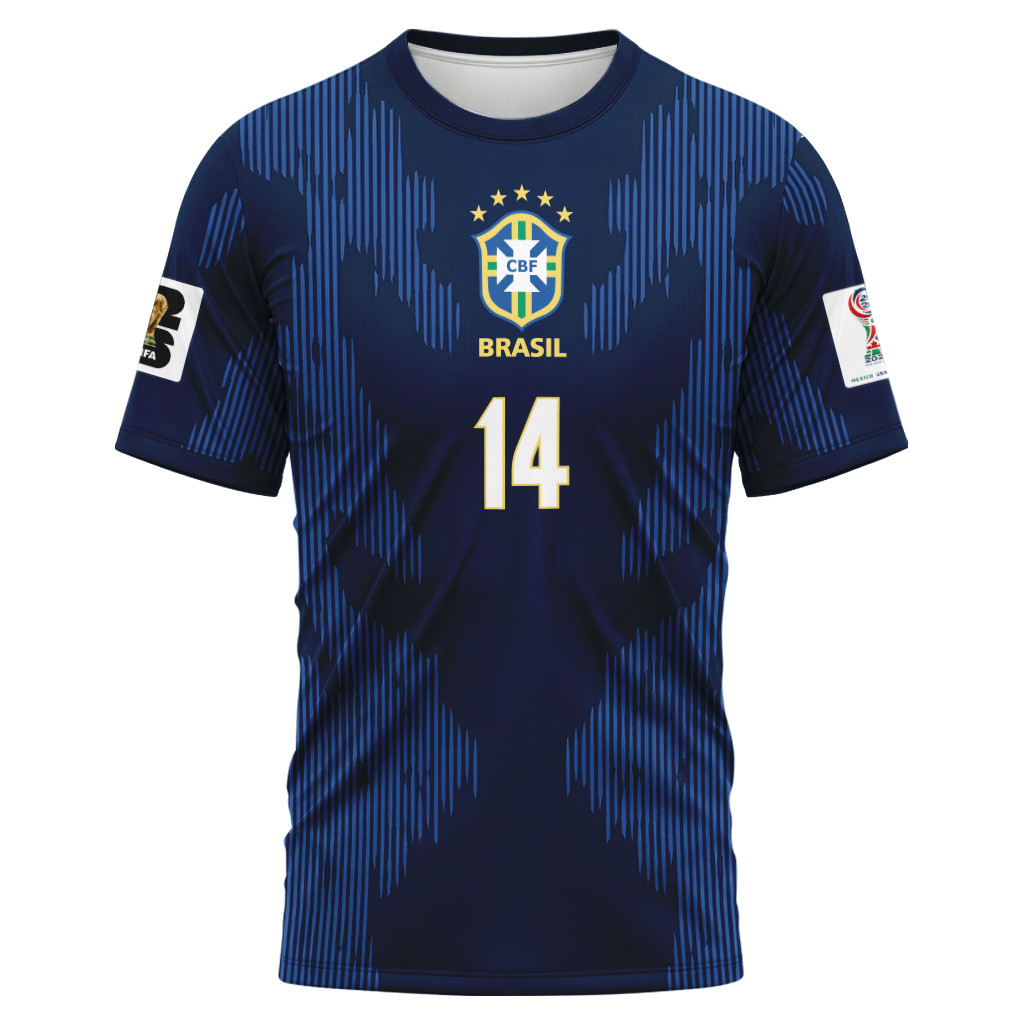 Paquet? 14 AOP T-Shirt 2026 World Cup Brazil Away Paquet? 14 AOP T-Shirt 2026 World Cup Brazil Away