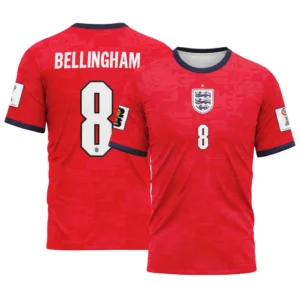 Bellingham 8  Away AOP T-Shirt 2026 World Cup England