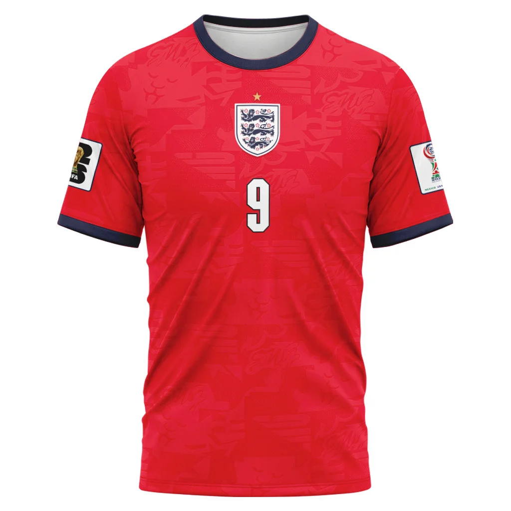 Kane 9 Away AOP T-Shirt 2026 World Cup England Kane 9 Away AOP T-Shirt 2026 World Cup England
