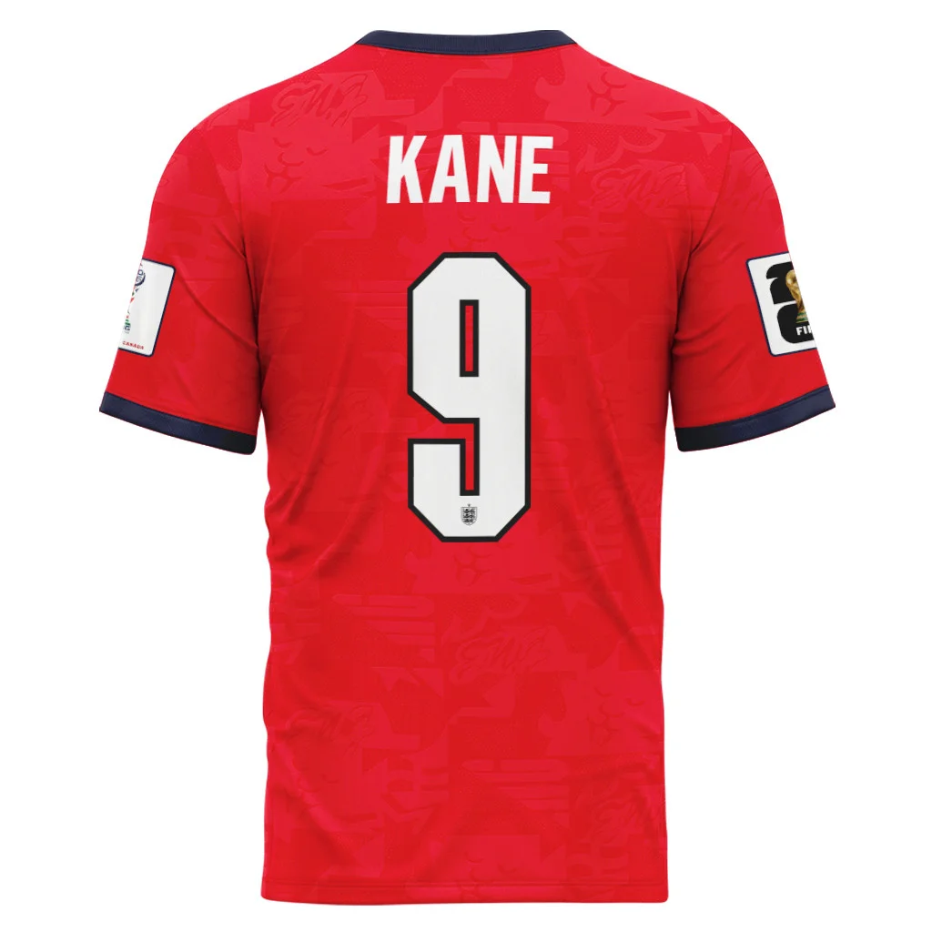 Kane 9 Away AOP T-Shirt 2026 World Cup England Kane 9 Away AOP T-Shirt 2026 World Cup England