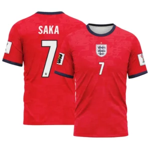 Saka 7  Away AOP T-Shirt 2026 World Cup England
