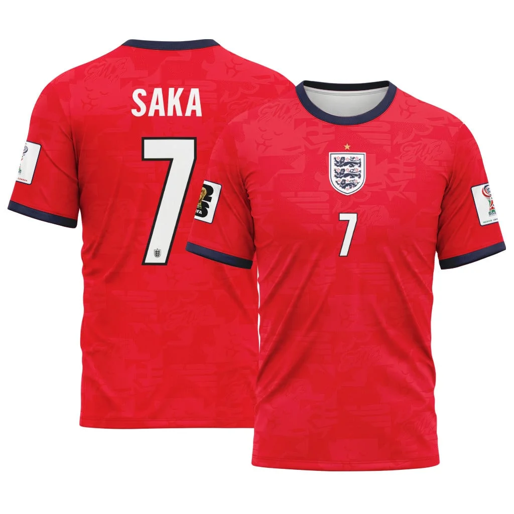 Saka 7 Away AOP T-Shirt 2026 World Cup England Saka 7 Away AOP T-Shirt 2026 World Cup England