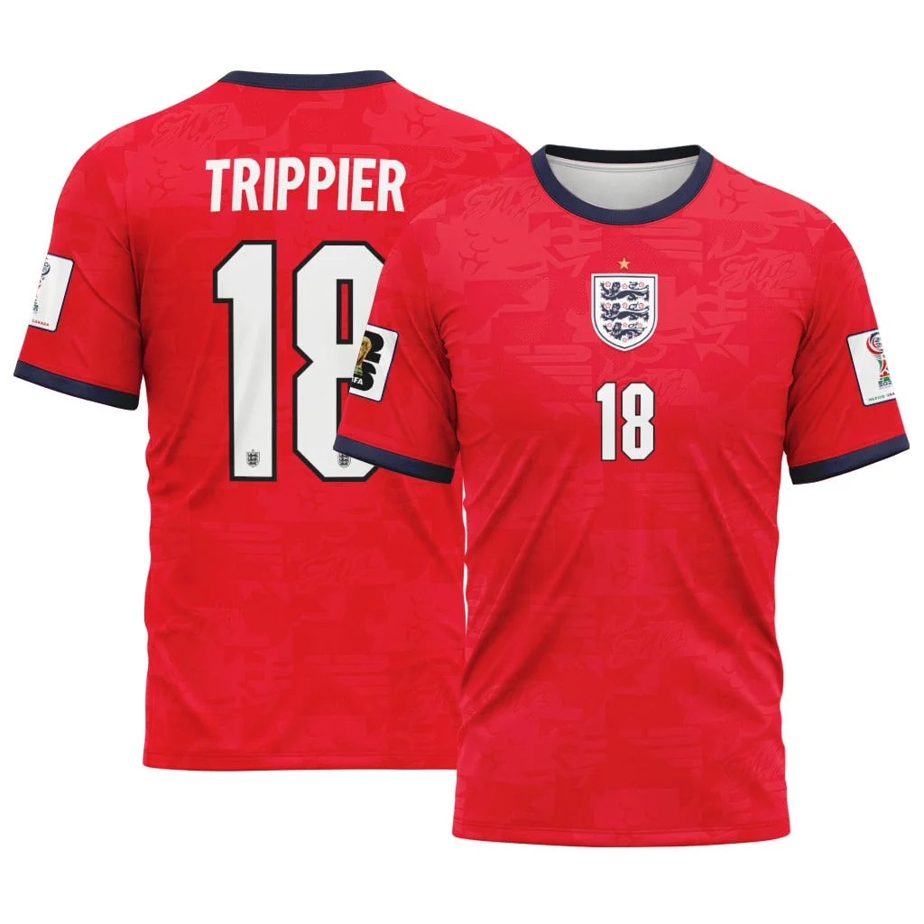 Trippier 18 Away AOP T-Shirt 2026 World Cup England Trippier 18 Away AOP T-Shirt 2026 World Cup England
