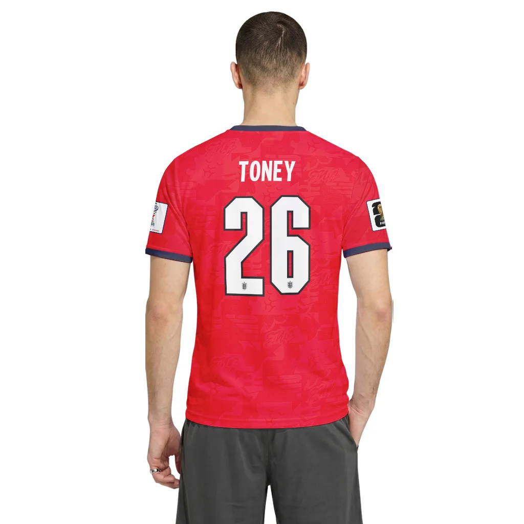 Toney 26 Away AOP T-Shirt 2026 World Cup England Toney 26 Away AOP T-Shirt 2026 World Cup England