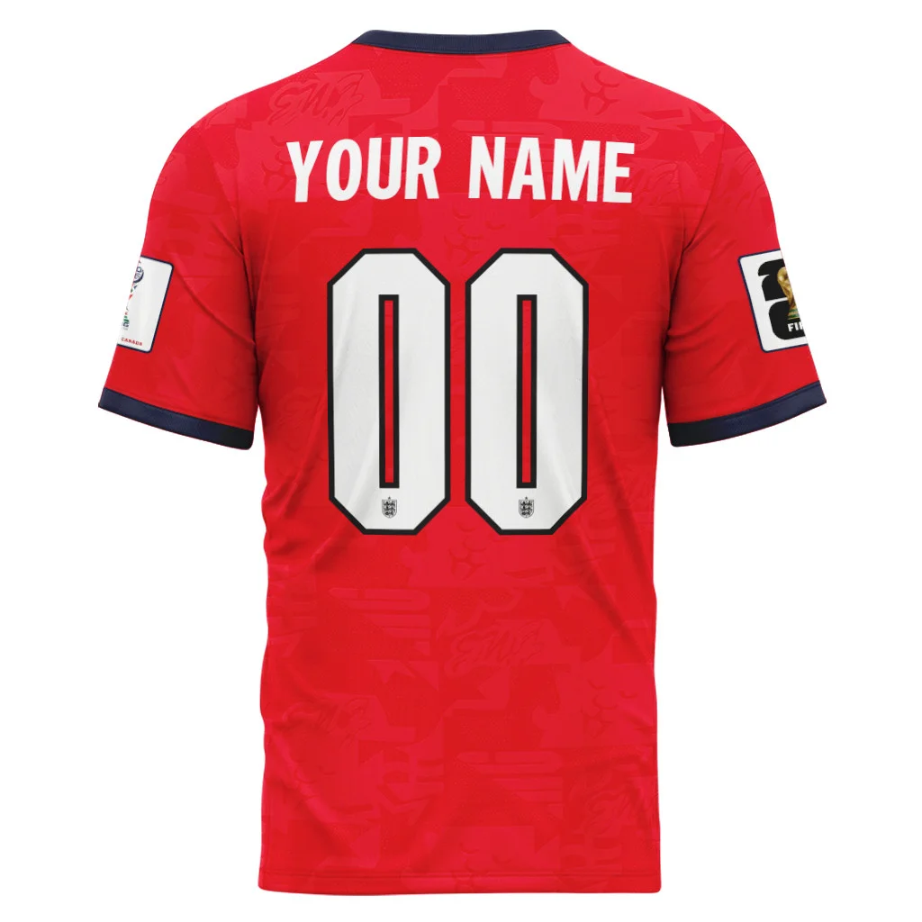 England 2026 World Cup Away Personalized AOP T-Shirt England 2026 World Cup Away Personalized AOP T-Shirt